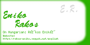 eniko rakos business card